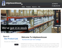 Tablet Screenshot of inkjetwarehouse.com
